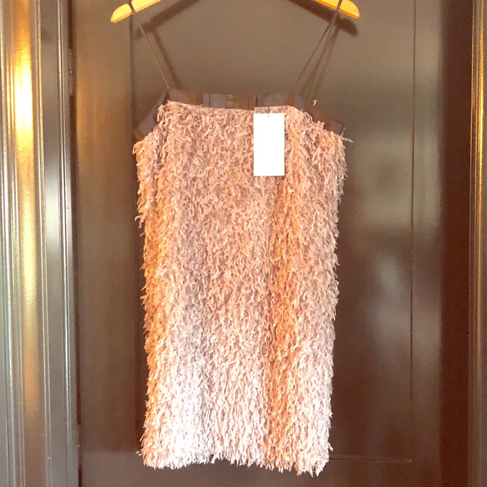 NWT - Zara Feather Effect Dress - Size M